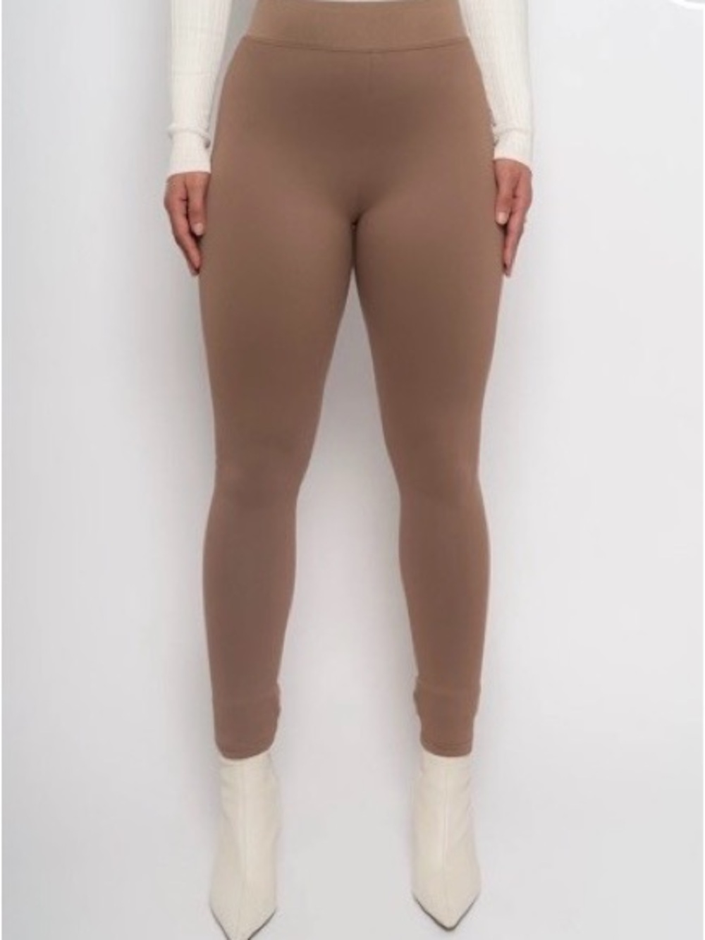 JLUXLABEL High-Rise Leggings in Taupe